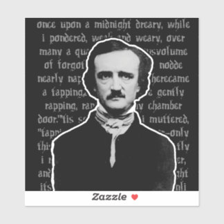 Adesivo Edgar Allan Poe Stickers