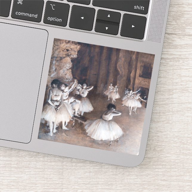 Adesivo Edgar Degas - Ensaio de Balés no Palco (Detalhe)