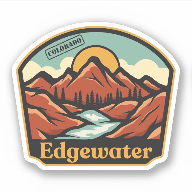 Adesivo Edgewater, Colorado (Frente)