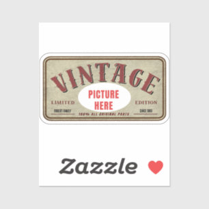 ADESIVO EDIÇÃO LIMITADA PERSONALIZADA FOTO VINTAGE