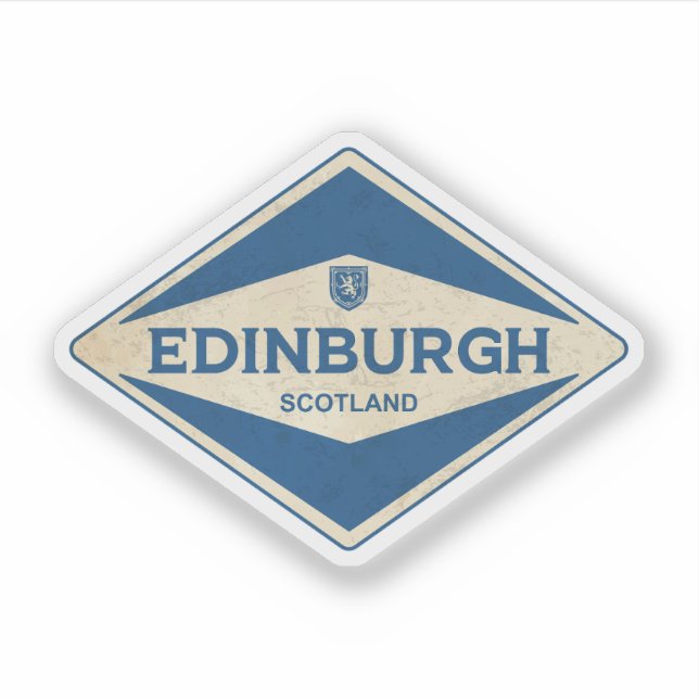 Adesivo Edinburgh Scotland Vintage (Frente)