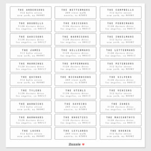 Adesivo editar carimbo de endereço de convidado de casamen