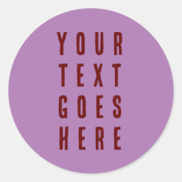 adesivo edite seu texto aqui burgundy roxo