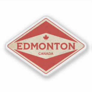 Adesivo Edmonton Canada Vintage