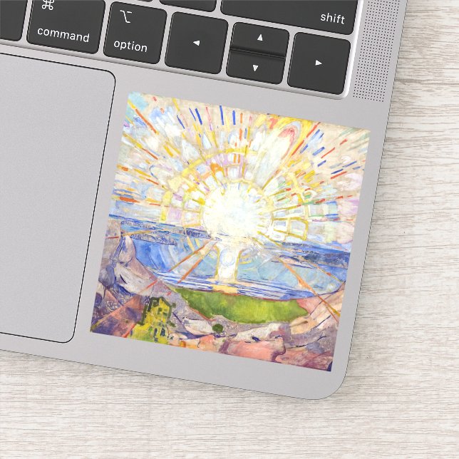 Adesivo Edvard Munch - O Sol 1911 (Detalhe)