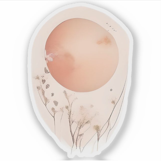 Adesivo Eetal Sunset com Flores Selvagens (Frente)