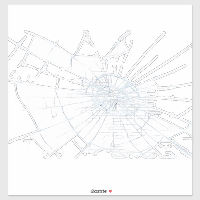 Adesivo Efeito de vidro quebrado (Folha)