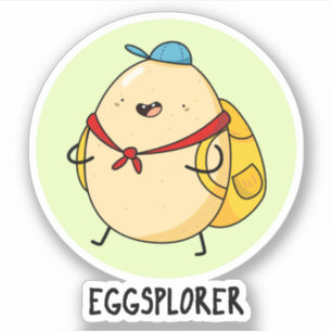Adesivo Eggsplorer Funny Egg Explorer Pun