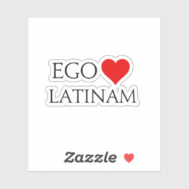 Adesivo Ego Amo Latinam (I Love Latin) Sticker