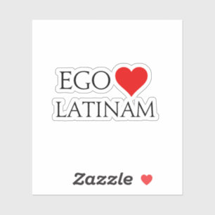 Adesivo Ego Amo Latinam (I Love Latin) Sticker