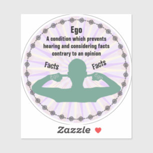 Adesivo Ego - Fatos vs Opinião