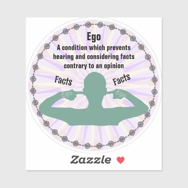 Adesivo Ego - Fatos vs Opinião (Folha)