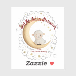 Adesivo Eid Al-Adha Mubarak Pink