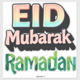 Adesivo EID Mubarak + Ramadã