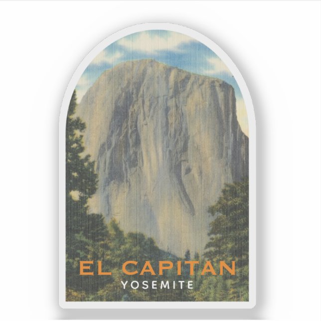 Adesivo El Capitan, Yosemite, Califórnia, colheita (Frente)