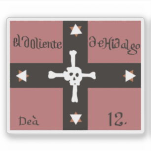 Adesivo El Doliente de Hidalgo flag (1811-1812), México