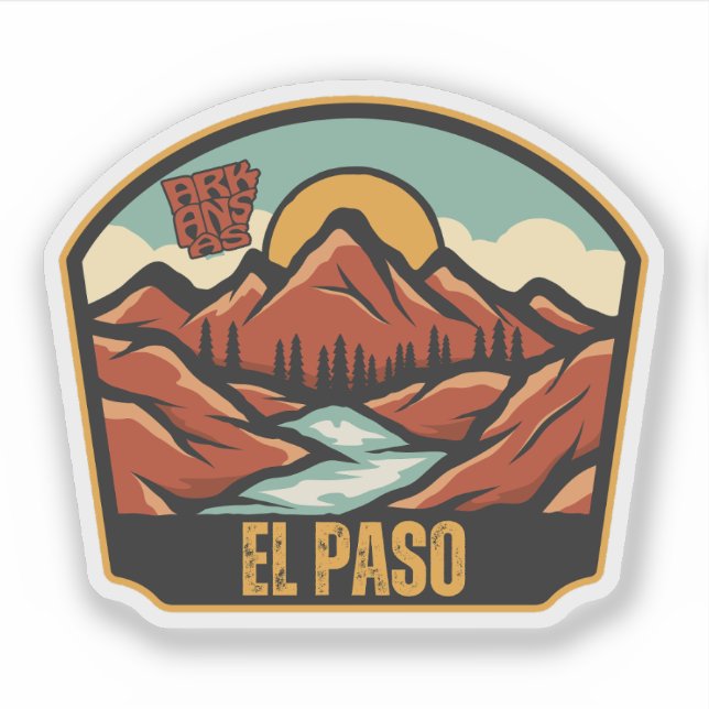 Adesivo El Paso, Arkansas  (Frente)