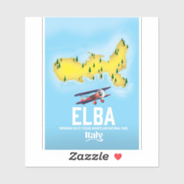 Adesivo Elba, Mar Tirreno, Toscano, Itália cartaz de viage