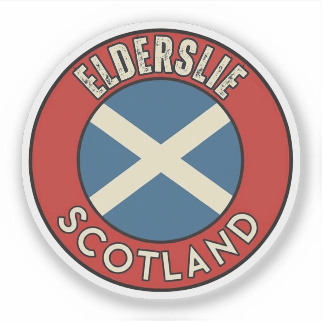 Adesivo Elderslie, Escócia (Frente)
