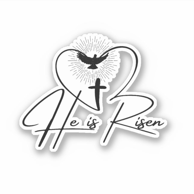 Adesivo Ele Está Risen (Frente)