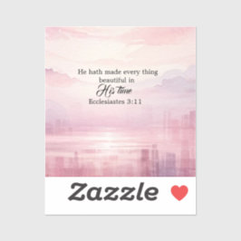 Adesivo Ele Fez Tudo Bela Água De Sol