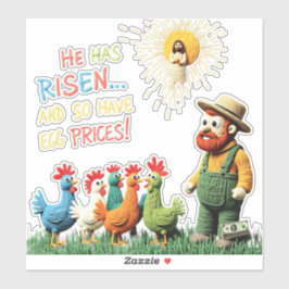 Adesivo Ele Ressuscitou… e os Preços dos Ovos Também!