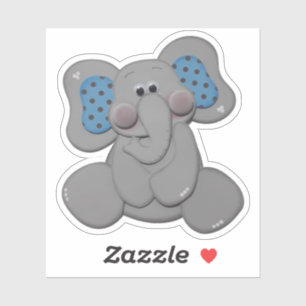 Adesivo Elefante de Cartoon