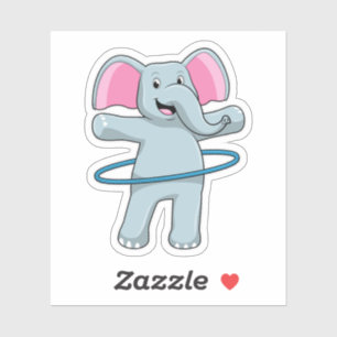 Adesivo Elefante na Malhação com pneus Malhações