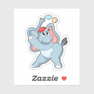 Adesivo Elefante no Baseball