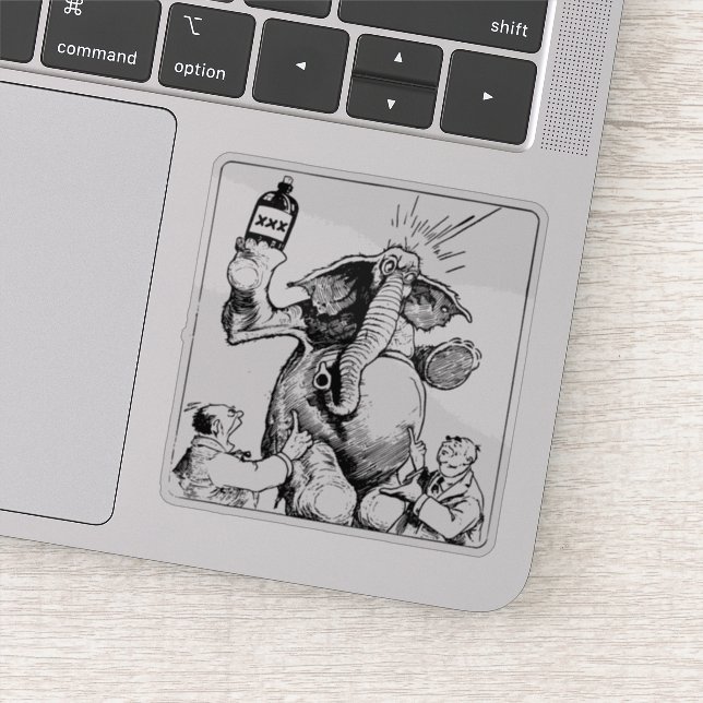 Adesivo Elefante tóxico (Detalhe)