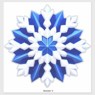 Adesivo Elegância de Inverno Geada Floco de Neve Arte