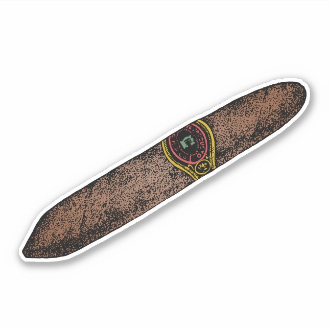 Adesivo Elegância de Vintage: Cigarro Retroativo (Frente)