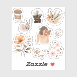 Adesivo Elegância Eteal: Coleção de Sticker Estético