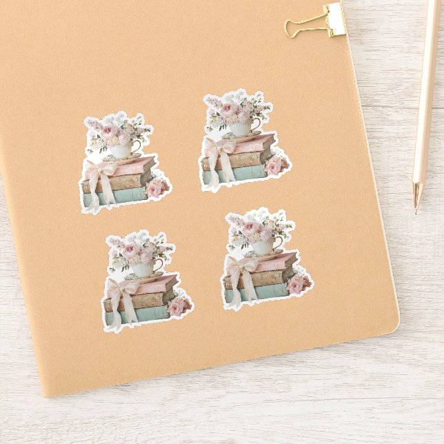 Adesivo Elegant Floral Her Next Chapter Bridal Shower  (Notebook)