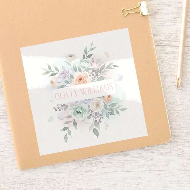 Adesivo Elegant Watercolor Floral  (Notebook)