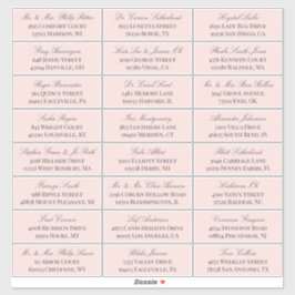 Adesivo Elegante Blush Cinza Script 24 Endereço de Convida