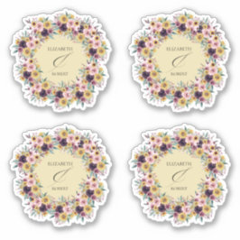 Adesivo Elegante Boho Sunflower Rustic Casamento outono