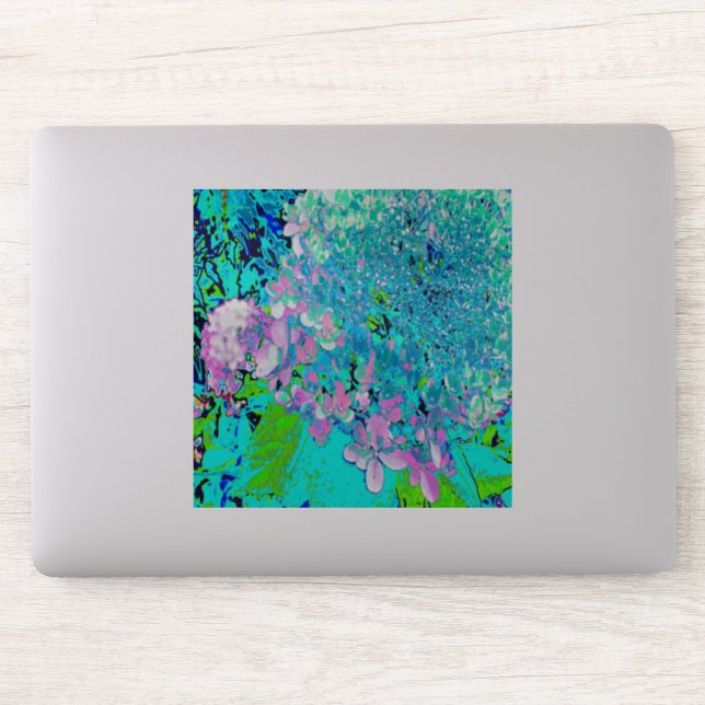 Adesivo Elegante Cor-de-rosa e azul (Computador)