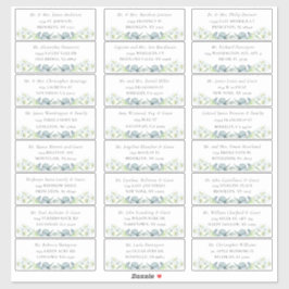 Adesivo Elegante Sage Greenery Guest Address Labels