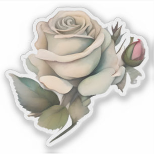 Adesivo Elegante Vintage Rosa