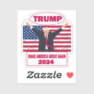 Adesivo Eleição da bandeira americana em 2024