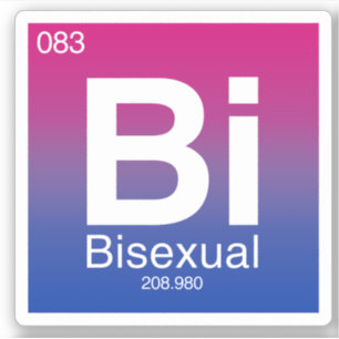 Adesivo Elemento de Mesa Periódico Bissexual