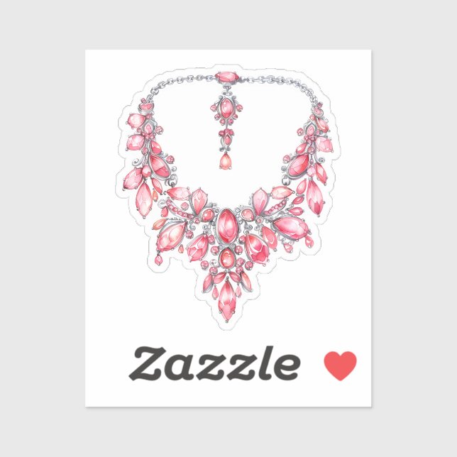 Adesivo Elementos de Coquete de Aquarela (Folha)