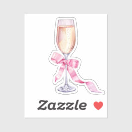 Adesivo Elementos de Coquete de Aquarela