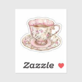 Adesivo Elementos de Coquete de Aquarela