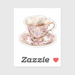 Adesivo Elementos de Coquete de Aquarela