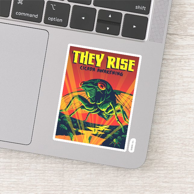 Adesivo Eles Levantam Cicada Acordando (Detalhe)