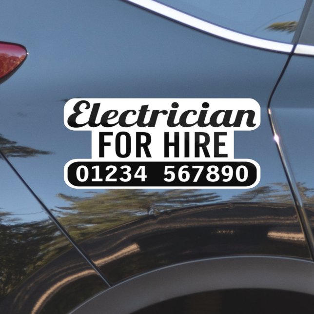 Adesivo Elétrico Para Aluguer (Criador carregado)