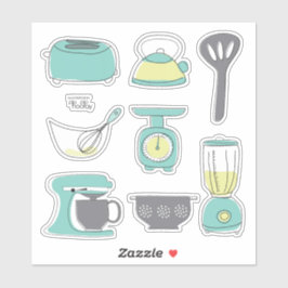 Adesivo Eletrodomésticos de Cozinha Cozinhar Assar Café da