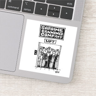 Adesivo Elevador Elevador em uma fábrica de conservas de s